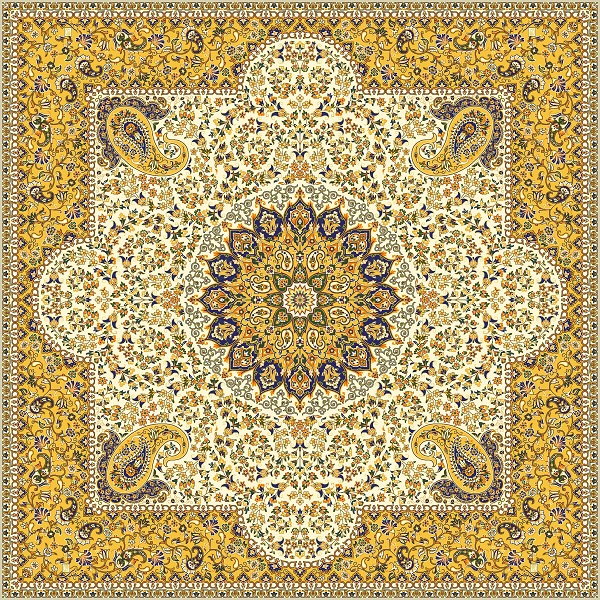 مربع گلستان طلایی زرد